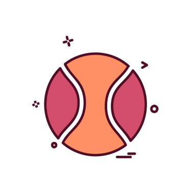 Topu simge tasarlamak vektör