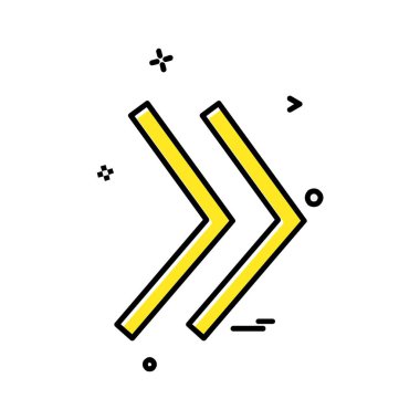 Ok simgesi tasarım vektörü