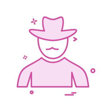 Avatar simge tasarlamak vektör