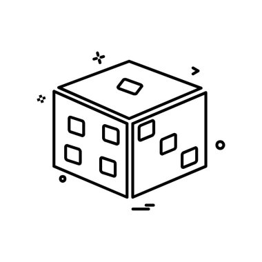 Zar simgesi tasarım vektörü