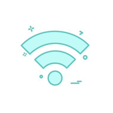 Wifi simge tasarım vektörü