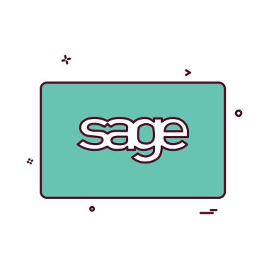 Adaçayı kartı tasarlamak vektör