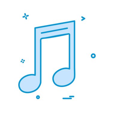 Müzik simge tasarlamak vektör