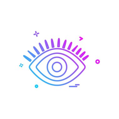 göz simgesi tasarım vektörü