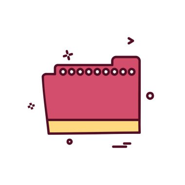 Klasör simge tasarlamak vektör