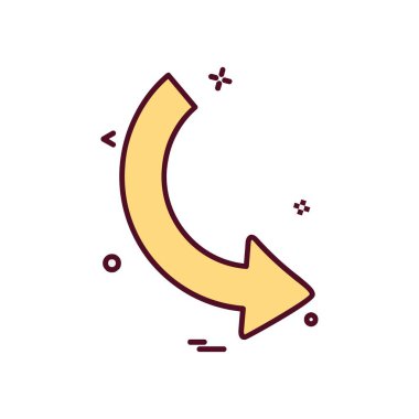 Sağ ok simge tasarlamak vektör