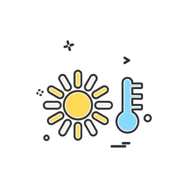 Sıcaklık simge tasarlamak vektör