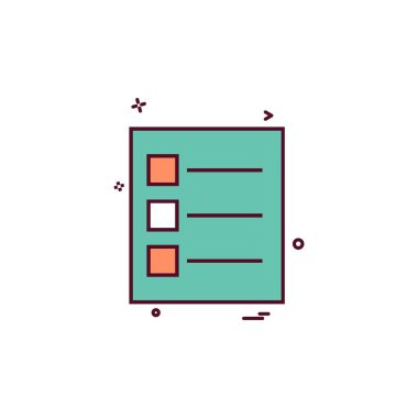 Belgeyi simge tasarlamak vektör 