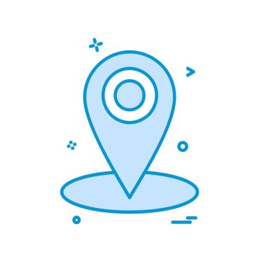 Gezinti simgesi tasarım, renkli vektör çizim