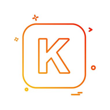 İngilizce alfabe simge tasarlamak vektör 