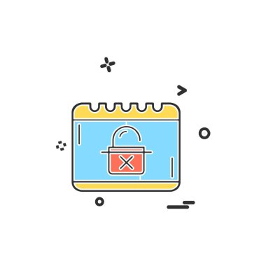 Siber güvenlik simge tasarlamak vektör