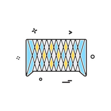 Futbol ikonu tasarım vektörü