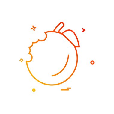 Gıda simgesi tasarım vektörü