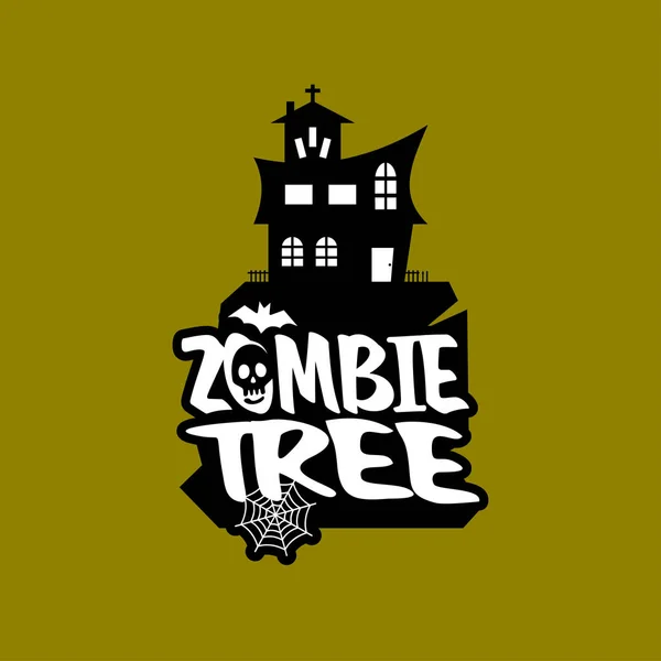 Zombie Party Tipografia Design Vetor Ilustração — Vetor de Stock