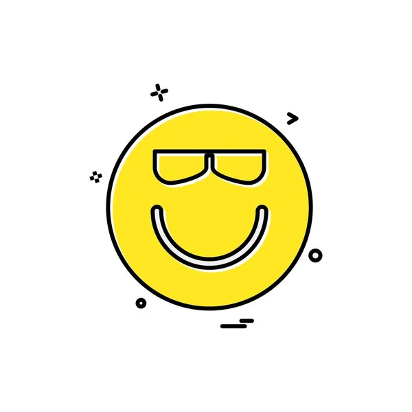 Emoji Icon Design Colorful Vector Illustration — Stock Vector