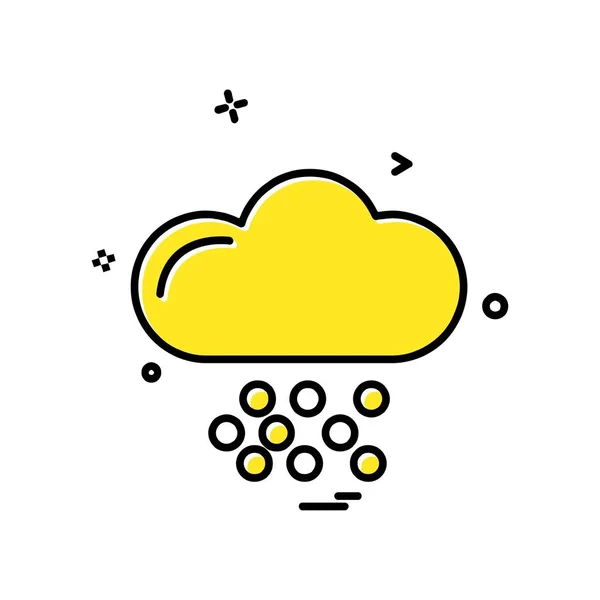 Wetter Symbol Vektor Auf Weißem Hintergrund — Stockvektor