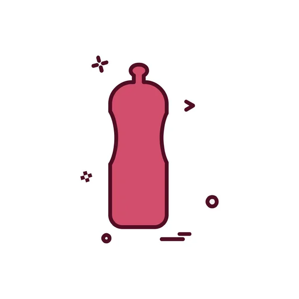ボトル アイコン デザイン カラフルなベクトル イラスト — ストックベクタ