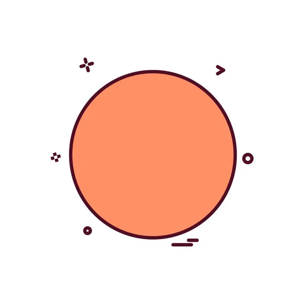 Cirkel Pictogram Ontwerp Kleurrijke Vectorillustratie — Stockvector
