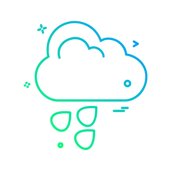 Weather Icon Design Vector — Stock Vector