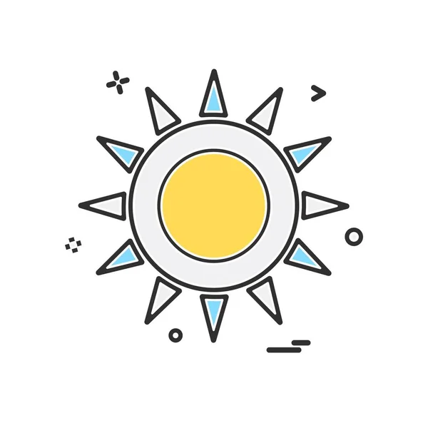 Vetor Design Ícone Solar —  Vetores de Stock