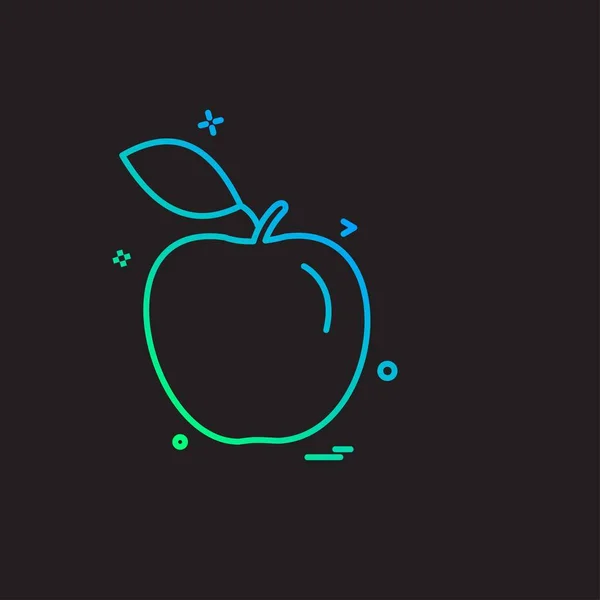 Fruit Icon Design Vector Illustration — Stock Vector
