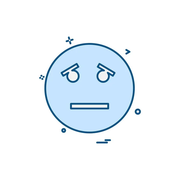 Design Icona Emoji Illustrazione Vettoriale Colorata — Vettoriale Stock