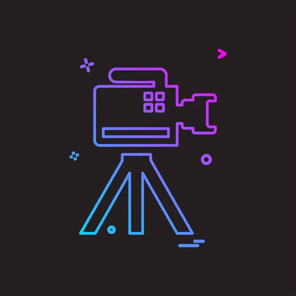 Designvektor Für Kamera Symbole — Stockvektor