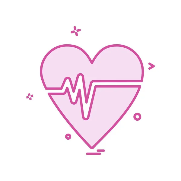 Valentine Day Icon Design Vecteur — Image vectorielle