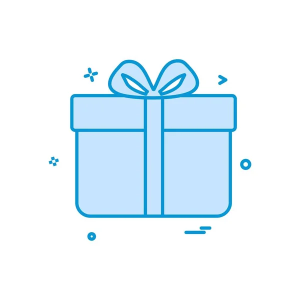 Geschenk Box Verjaardag Verrassing Pictogram Vector Design — Stockvector