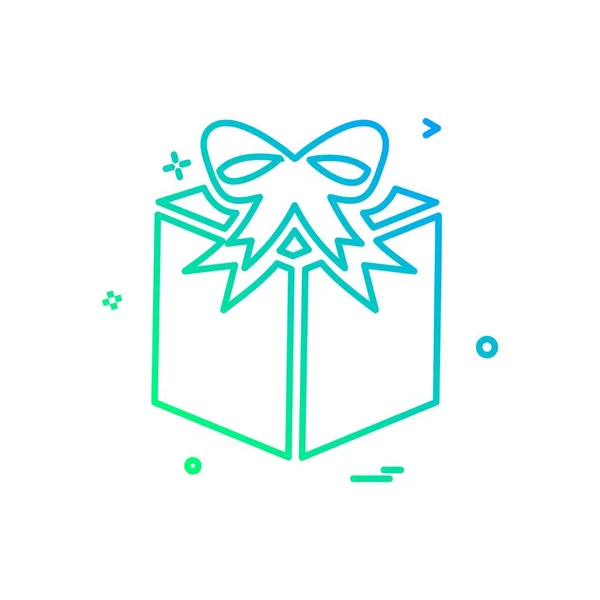 Icono Caja Regalo Diseño Vector Ilustración — Archivo Imágenes Vectoriales