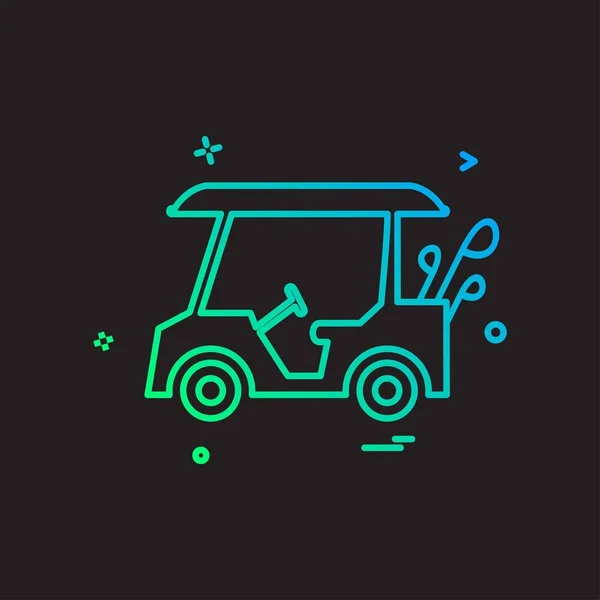 Icône Golf Illustration Vectorielle — Image vectorielle