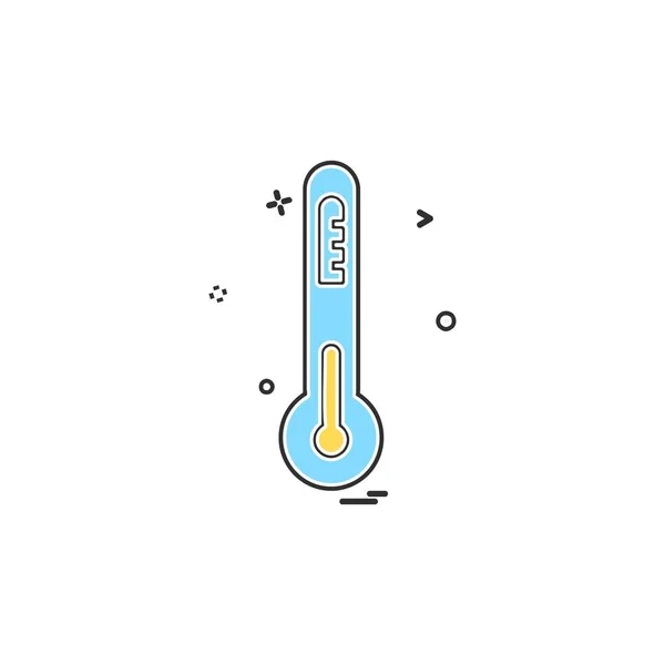 Thermometer Symbol Design Vektor — Stockvektor