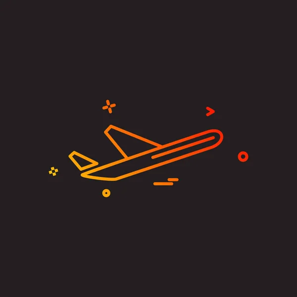 Design Vektor Für Flugzeug Symbole — Stockvektor