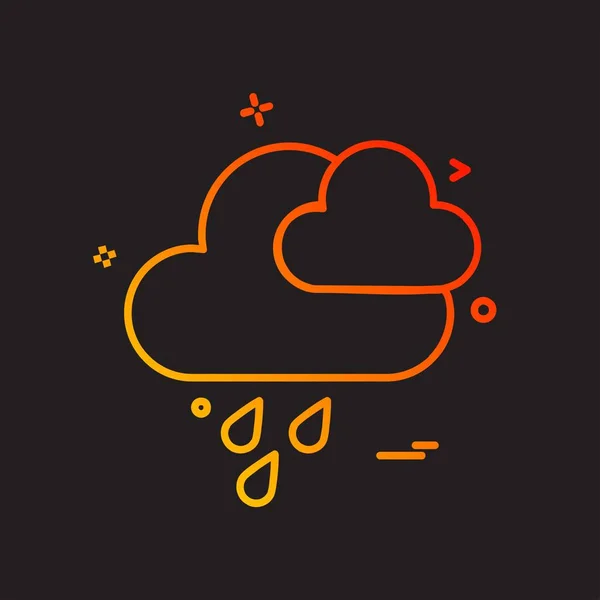 Conception Icônes Cloud Illustration Vectorielle Colorée — Image vectorielle