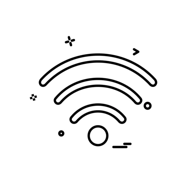 Design Vektor Für Wifi Symbole — Stockvektor