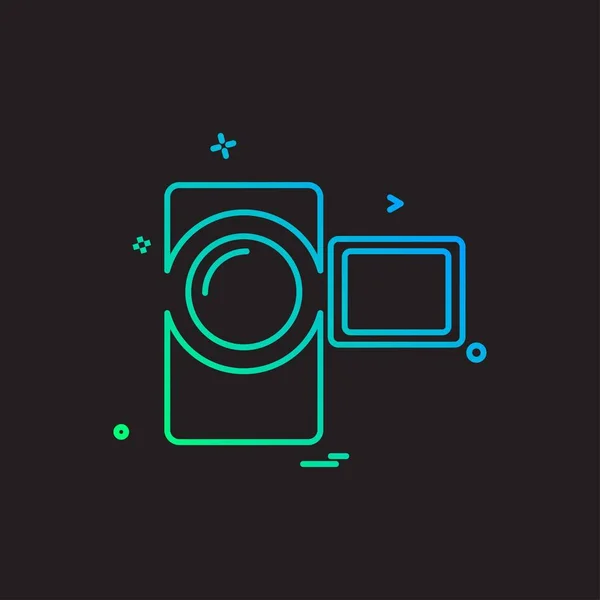 Icono Tecnología Informática Diseño Vector — Vector de stock