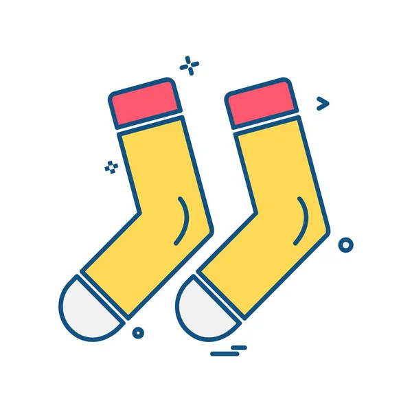 Çorap Simge Tasarlamak Vektör — Stok Vektör