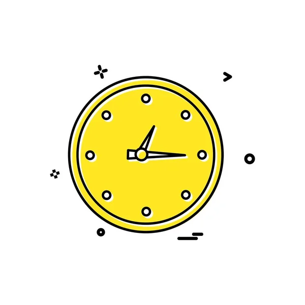 Time Icon Design Colorful Vector Illustration — Stock Vector