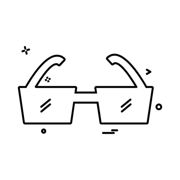Brille Symbol Design Vektor Illustration — Stockvektor
