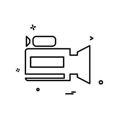 Kamera simgesi tasarım vektörü