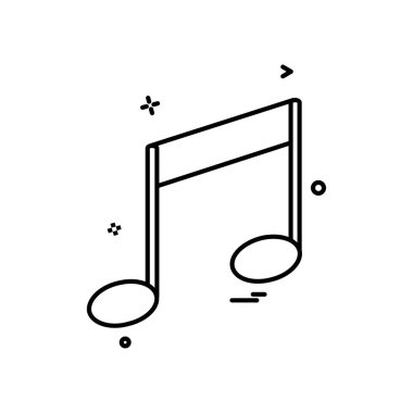 müzik ortamı ses simgesi vektör tasarımı