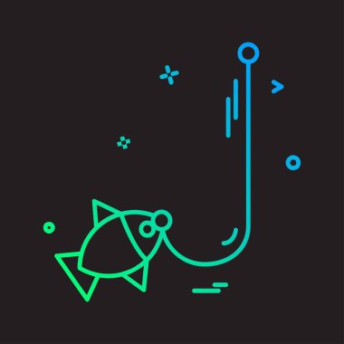 Yüzme simgesi tasarım vektörü 