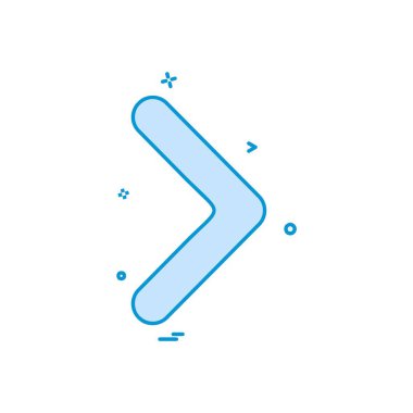 Sağ ok simge tasarlamak vektör