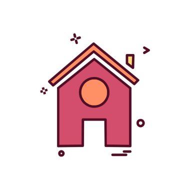 Ev simgesi tasarım vektörü