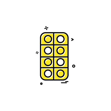 Tablet simge tasarlamak vektör 