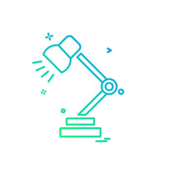 Masa lambası simge tasarlamak vektör 