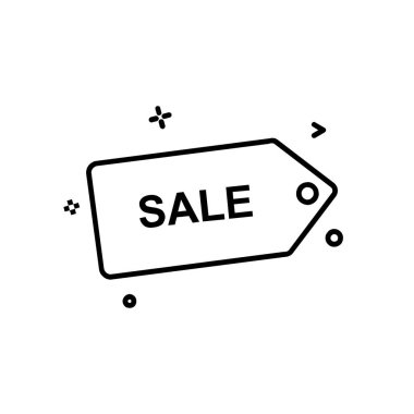 Satılık etiket simge tasarlamak vektör