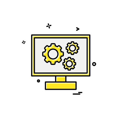 Şirket ofis simgesi tasarım vektörü 