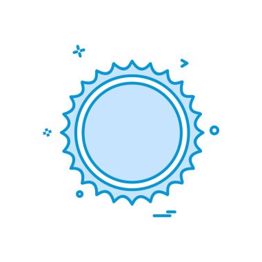 Güneş simgesi tasarım vektörü