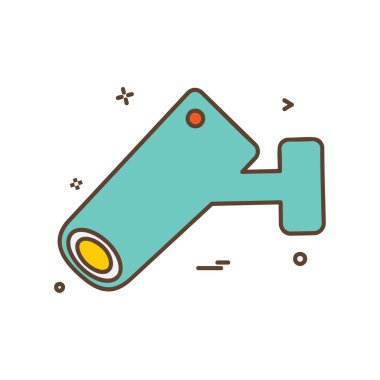 CCTV kamera güvenlik simge tasarlamak vektör